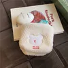 Dessin animé femmes serviette hygiénique sac flanelle broderie sac de rangement ours porte-monnaie porte-clés étudiant en peluche porte-carte étui poche