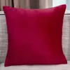 Soft 18*18 Inches Square Throw Pillow Velvet Micro-Velbo Solid Decorative Covers Hidden Zipper Cushion Case for Sofa Bedroom HK0015 0418