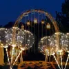 Party Decoration Bobo Balloons LED Light with String Lights20 Inches Bubble Balloon till Christmas Birthday Wedding Night Partys S4018288