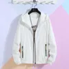 S-7XL 플러스 사이즈 자켓 여성 여름 패션 긴 소매 오버 코트 지퍼 포켓 캐주얼 outwear 코트 빛 재킷 반영 210927