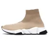 Luxury Speed Trainer أحذية الرجال والنساء Designer Sock Shoes Casual Socks Trainers Black White Knit Loafers Platform Sneakers Size 36-45