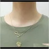 Chains Necklaces & Pendants Jewelryrir Stainless Steel Infinity Symbol Unique Necklace Blooming Flower Yoga Lotus Plant Lady Jewelry Necklac