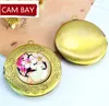 6 Colors 32mm Metal Brass Floating Locket Round Pendant Charms 20MM Cabochon Base Blank Tray Diy Po Lockets Handmade Crafts Jew1521163