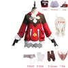 Game Genshin Impact Klee Cosplay Costume Wigs Shoes Loli Party Outfit Uniform Women Halloween Carnival Costumes Girls Backpack Y0903