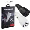 12W 2.4A Puertos USB duales Cargador de coche Vehículo Adaptadores de corriente automáticos para iphone 11 12 13 14 15 Pro max samsung htc teléfono android gps mp3 con caja