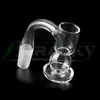 Beracky Deux styles Fumer entièrement soudé Edge biseauté droit / rond Terp Terp Slurper Quartz Banger 20mmod Slurpers sans soudure des ongles pour eau de verre Bongs DAB Planches Tuyaux