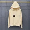21 Tidig höst Ny + Broderad Brev Hooded Pullover Sweater Couple Tricolor