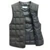 Duck Down Sleeveless Jacket For Men Winter Windbreaker Parka Warm Thick Vest Male Casual Outerwear Snow Waistcoat With Pockets 210916