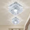 Ceiling Lights Square LED Spotlight Lamp Modern Crystal Glass 5W Living Room Foyer Corridor Porch Downlight