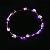 LED Headband Lights Glow strings Flower Crown Headbands Light Up Hair Wreath Hairband Garlands Women Christmas Party Wreaths5131531