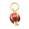 8 pçs estilo chinês placer ouro cloisonne esmalte pingente faça você mesmo amuletos jóias suprimentos colar pulseira pulseira acessórios tornozeleira