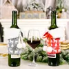 Capa de garrafa de vinho de suéter de Natal champanhe casaco de xmas decorações de festa de casa mesa de jantar ornamentos xbjk2108
