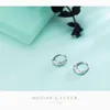 Árvore de design de moda minimalista folhas brincos de aro para as mulheres 925 prata esterlina bijoux 210707