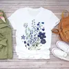 Women 2020 Summer Short Sleeve Floral Flower Fashion Lady T-shirts Top T Shirt Ladies Womens Graphic Female Tee T-Shirt X0628