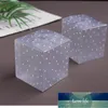 6*6*6cm Frosted Translucent Polka Dots PVC Candy Box Wedding Favors Christmas Party Cube Gift Boxes Sweets Candy Cake Gift Bags Factory price expert design Quality