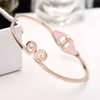 Yun Ruo Top Brand Jewelry Rose Gold Color Monkey King Headband Bangle Bracelet Cuff 316l Stainless Steel Fashion Woman Not Fade Q0717