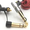 Męski do męskiego czarnego i czerwonego 6,5 mm 3,5 mm Wiosna Wymiana kabla audio