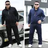 Varsanol Men Устанавливает мода осень весенние спортивные костюмы толстовка + спортивные штаны мужская одежда 2 штуки наборы тонкий трексуит S 210601