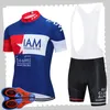 프로 팀 IAM 사이클링 짧은 소매 저지 (BIB) 반바지 세트 망 여름 통기성 도로 자전거 의류 MTB 자전거 복장 스포츠 유니폼 Y21041521