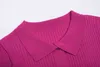 Sweater Solid Color Suits Women Matching Sets Oversize Fleece Pants Roll Collar Knitted Top Flare sleeve Spring Summer 211218