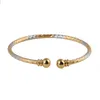 Bangle Gold Plated Free Size Openable Dubai Africa Bangles For Women Men Ethiopian Bracelets African Jewelry