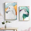 Hästdjur Abstrakt Konst Kanvasmålning Posters och utskrifter Väggkonst för vardagsrum Moderna dekorativa bilder