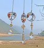 Opknoping Crystal Suncatcher Life Tree Stone Beads Prism Hanger Rainbow Maker Drops Hang voor Venster, Woondecoratie, Auto Charms