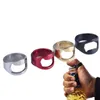 Groothandel draagbare mini ring bierflesopener roestvrijstalen vinger ring-vorm fles bieren cap opening remover keuken bar gereedschap