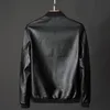 Мужские куртки кожаные куртки бомбардировщик мотоцикл мужчины Biker PU бейсбол плюс размер 7xL 2022 мода причина Jaqueta Masculino J410