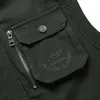 Multi Pocket Tunn Baggy Vest för Män Vår Höst Man Casual Piket Gilet Ärmlös Jacka Sommar Mens Travel Waistcoat 210925