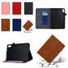 Business Vintage Leder Brieftasche Hüllen für Ipad 11 2021 10.2 10.5 Mini 6 1 2 3 4 5 Air Air2 7 8 9 9.7 Pro Ancient Old Stoßfest Retro Credit ID Card Slot Mädchen Halter Flip Cover