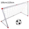 106 / 120cm inomhus utomhus mini barn fotboll fotbollsmål postnät med bollpump barn fotboll sport leksak officiell storlek