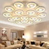 Kronleuchter Moderne LEDs Kronleuchter für Halle Wohnzimmer Schlafzimmer Design Runde Dekor Lügst Home White Big Light Fixture