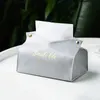 Компания для ткацких коробок салфетки Pu держатель Dispenser мягкий бумажный короб