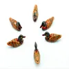 木製塗装アヒルの箸ホールダーセットサポートフォークコーヒースプーンクリエイティブな食器アヒルスタンドキスシェンツール
