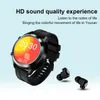 Smartwatch Android iOS Men Smart Watch Fitness TWS Bluetooth Earcphone Call Trzeba serca