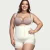 Damen Shapers Fajas Postpartale Bauchkontrolle Erholung Kompressions-Shapewear-Kleidungsstück Plus Reißverschluss-Bodysuit-Korsett Bauch-Schlankheitsunterwäsche