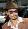 Fashion Johnny Depp Style Round Sunglasses Clear Tinted Lens Brand Design Party Show Sun Glasses De Sol7402254