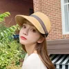 2021 cappello di paglia donna studente all'aperto cappelli da sole casual protezione solare baseball estivo moda adorabile berretto con visiera da donna