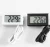 2021 Professinal Mini Digital LCD Sonde d'Aquarium Réfrigérium Congélateur Thermomètre Thermographe Température pour réfrigérateur -50 ~ 110 degrés