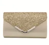 High Quality PU Leather Women Lady Sequins Clutch Bag Evening Wedding Party Prom Handbag Purse Wallet Shinny Shoulder Bags
