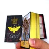 Sasuraibito Tarot 78 카드 데크 및 63 페이지 가이드 북 오리지널 Divination Gilt Edge Salem0pb를 갖춘 아름다운 튼튼한 뚜껑이있는 상자