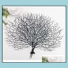 Decorative Festive Party Supplies Gardendecorative Flowers & Wreaths 50X45Cm Plastic Peacock Coral Branch Artificial Indoor Modern Tree Home