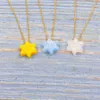 Pendant Necklaces 2Pcs Stainless Steel Gold Color Jewish Jewelry Star Of David Opal Necklace For Women Men 45cmextender