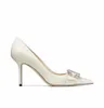 Элегантное свадебное свадебное платье обувь сареза насосы остроконечные носки ткани женские высокие каблуки роскошные леди идеальное время вечеринки EU35-42