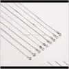 Klasyczny podstawowy łańcuch Auniquestyle 100 925 Srebrny homar zapięcie regulowane naszyjnik biżuteria dla kobiet XB1HI MyJ03