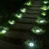 6ピース/ロットソーラー発電LEDグラウンドライトガーデンランドスケープ芝生ランプ埋め込みライト屋外道路階段照明照明センサーD5.0