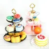 3-tier stand cake rack drie-layer fruit plaat cake stand dessert plantaardige opslag rack afternoon thee wiedende partij cake stand