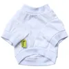 Cachorrinho vestuário roupas para animais de estimação trajes cachorrinho roupas doggy roupa sublimação t-shirt em branco camisetas para cães pequenos médios 100% algodão branco s a120