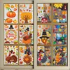 Thanksgiving Muurstickers Maple Blad DIY Glas Window Decor Turkije Pompoen Festival Creatieve Sticker Decoraties